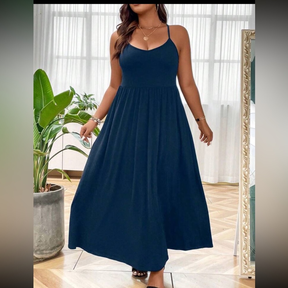 Cami Maxi Dress - Navy Blue
